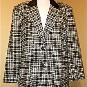White Stag Wool Blend Fully Lined Jacket Blazer
